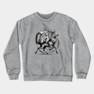 Vixen and Stag Always Journey Together Crewneck Sweatshirt